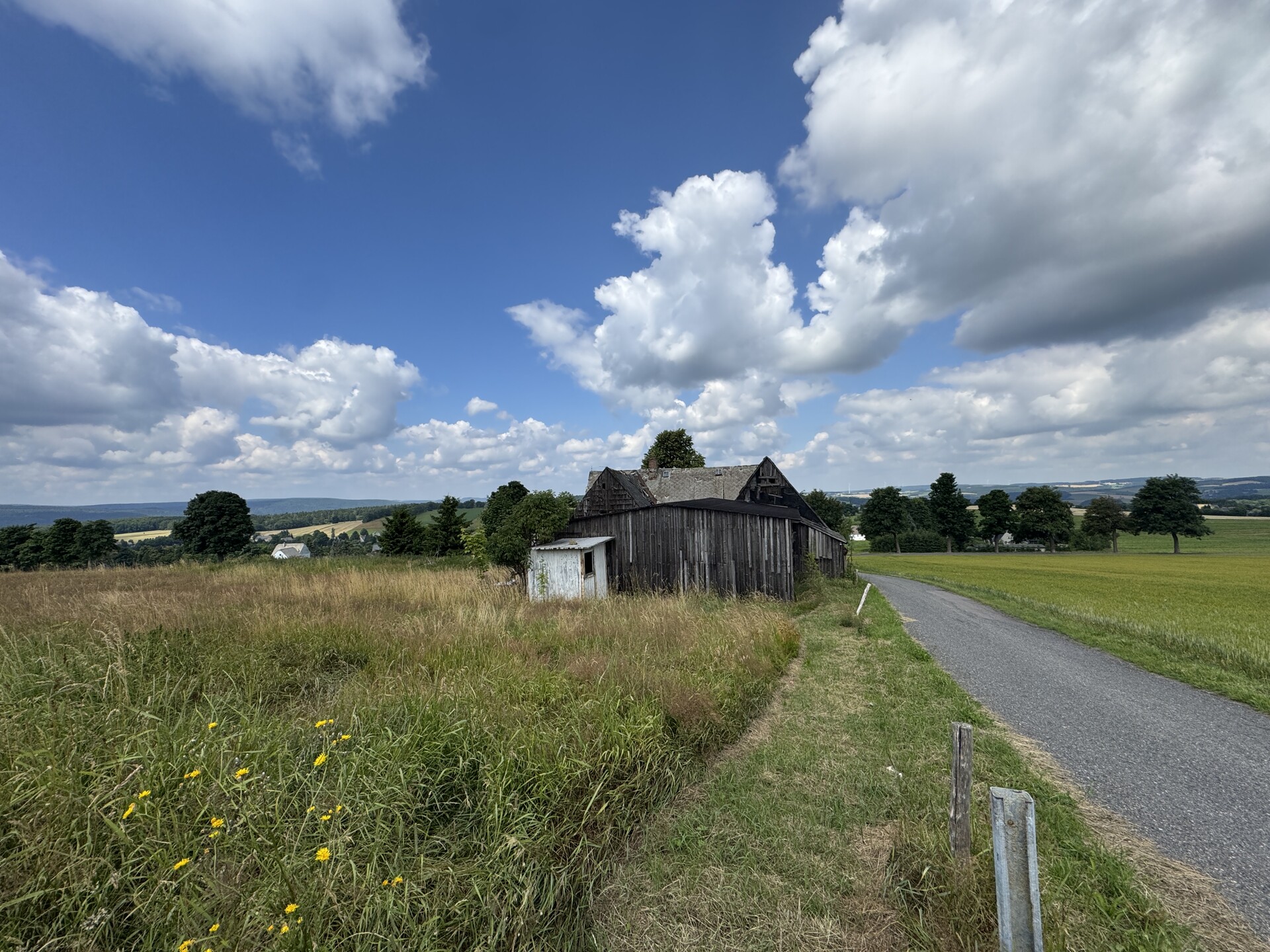 Blick über das Grundstück