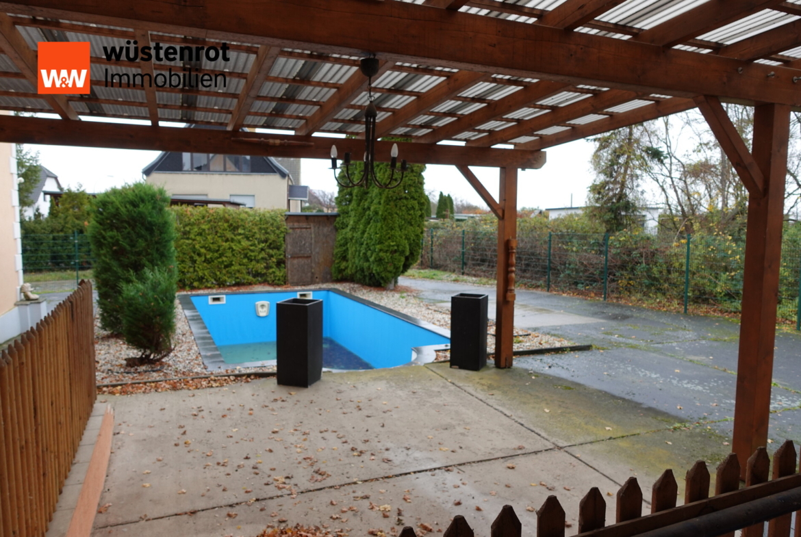 Ausblick Richtung Pool