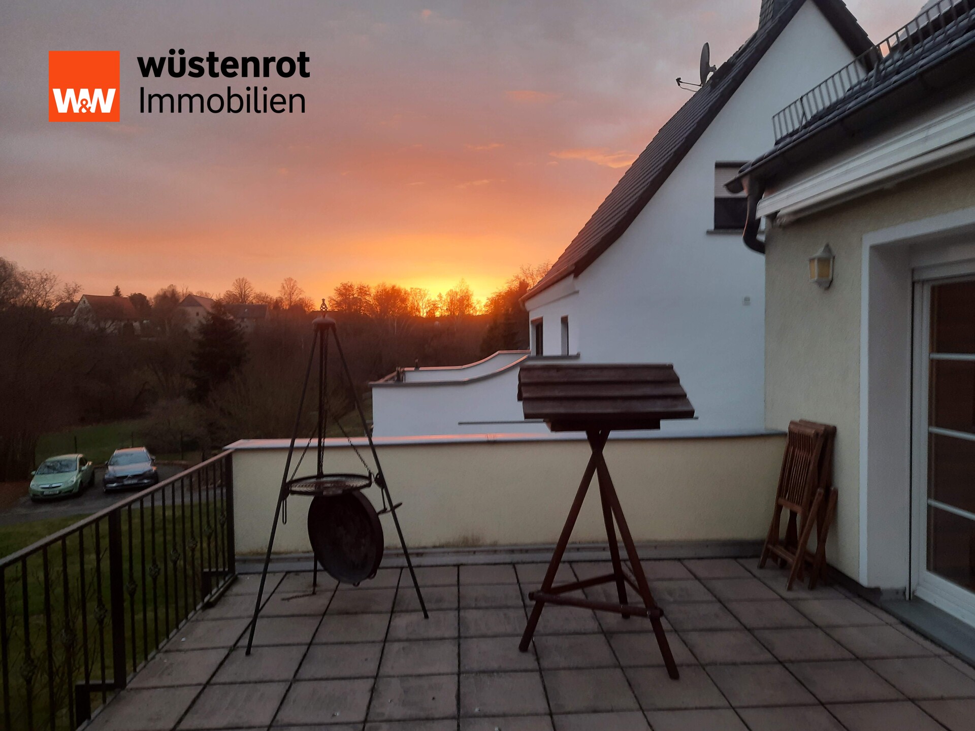 Terasse beim Sonnenuntergang Terasse beim Sonnenuntergang